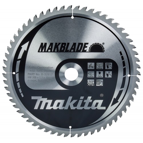 B-32817 Disco sierra circular , Makblade T.C.T, 305 x 30 mm, 60 D