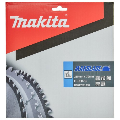 B-32873 Disco sierra circular , Makblade T.C.T, 260 x 30 mm, 100 D