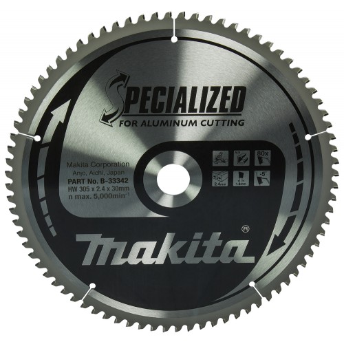 B-33342 Disco sierra circular , Specialized T.C.T, 305 x 30 mm, 80 D