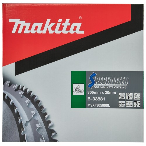 B-33881 Disco sierra circular , Specialized T.C.T, 305 x 30 mm, 96 D