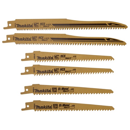 B-44432 Estuche de sierras de sable  (6 pcs)