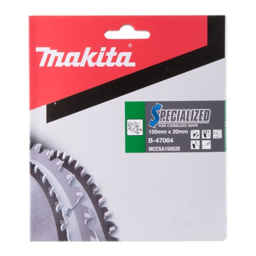 B-47064 Disco sierra circular , Specialized T.C.T, 150 x 20 mm, 52 D