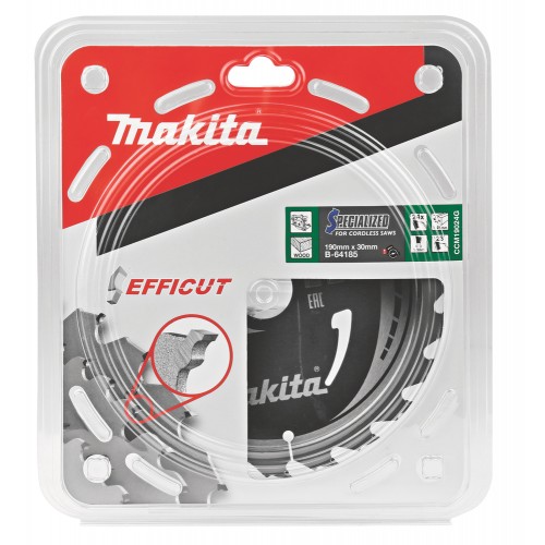 B-64185 Disco sierra circular , Efficut T.C.T, 190 x 30 mm, 24 D