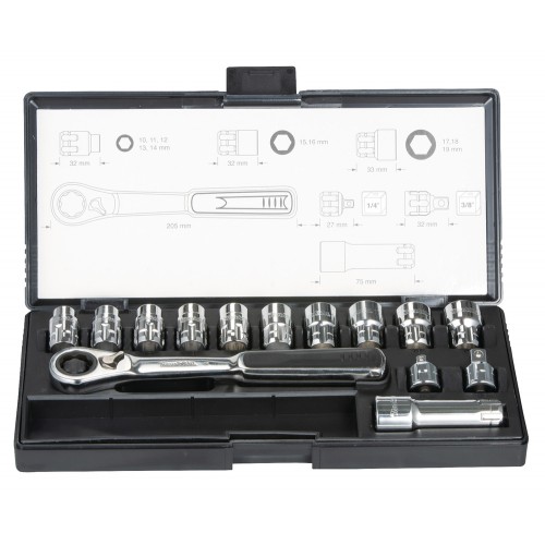 B-65595 Set llave de carraca 14 pcs