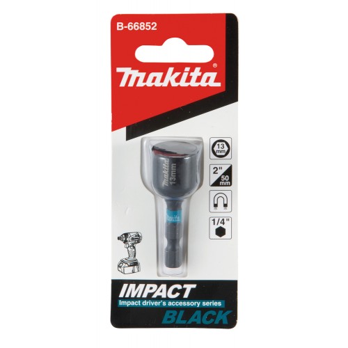B-66852 Llave de vaso magnética, 1/4", 13 x 50 mm