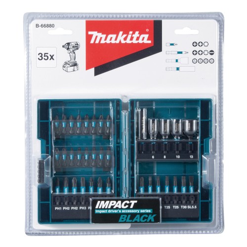 B-66880 Set de punta Impact Black, 35 pcs