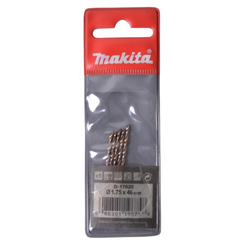 D-17625 Broca de metal HSS-CO, 1,75 x 46 mm