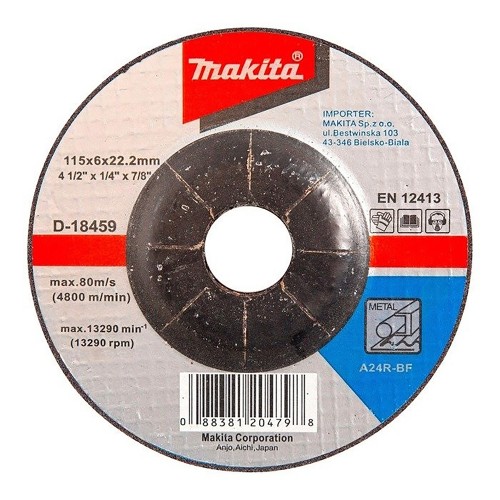 D-18459-20 Discos de desbarbe METAL 115x6,0x22,23mm A24R