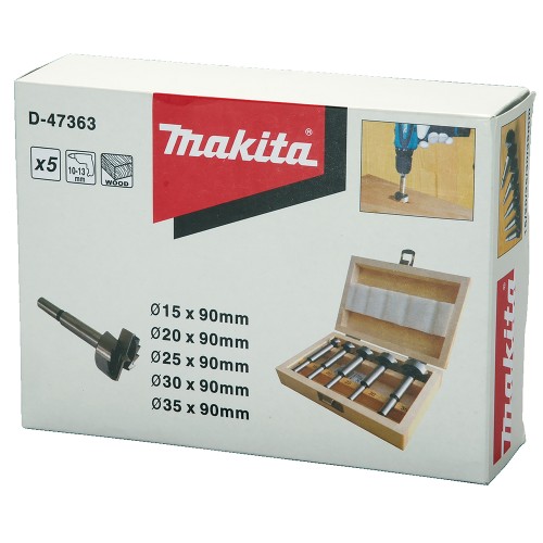 D-47363 Estuche de brocas Fostner, 5 pcs