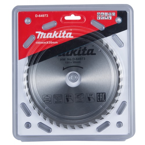 D-64973 Disco sierra circular , Standard T.C.T. 190 x 30 mm, 24 D