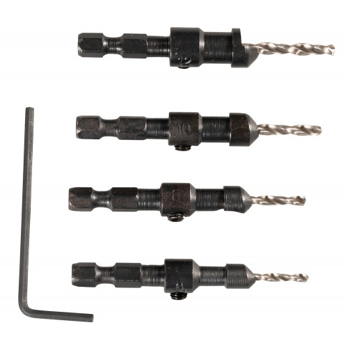 D-73455 Estuche de brocas avellanadoras  4 pcs