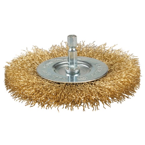D-73695 Cepillo oblicuo latonado para taladro, 100 mm, 0,3 mm, 1/4"