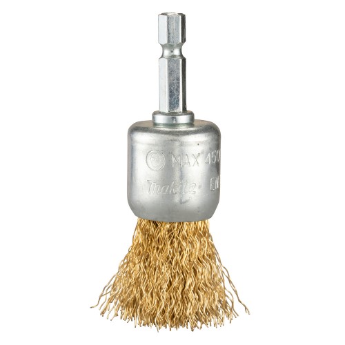 D-73726 Cepillo de acabado latonado para taladro, 24 mm, 0,3 mm, 1/4"