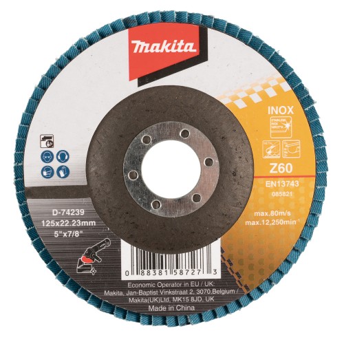 D-74239 Disco de láminas 125 x 22,23 mm, Z60