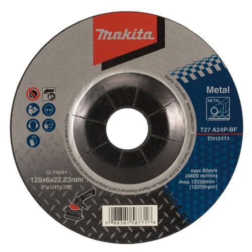 D-74491 Discos de debarbe METAL 125x6,0x22,23mm