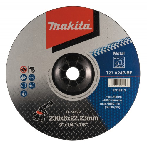 D-74522 Discos de debarbe METAL 230x6,0x22,23mm