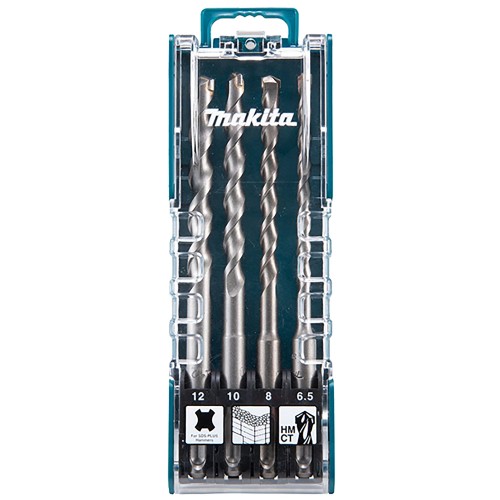 D-74728 Estuche brocas SDS-PLUS 6,5 mm, 8 mm, 10 mm, 12 mm x 160 mm