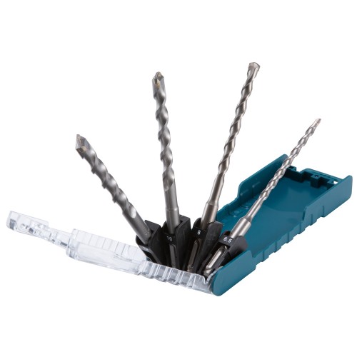 D-74728 Estuche brocas SDS-PLUS 6,5 mm, 8 mm, 10 mm, 12 mm x 160 mm