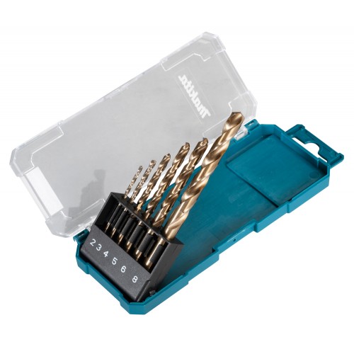 D-75758 Estuche de brocas para metal HSS-CO 2-3-4-5-6-8mm 6 pcs