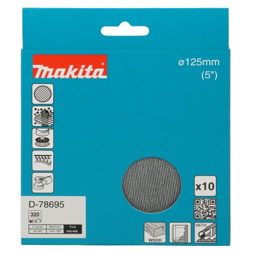 D-78695 Disco de malla abrasiva Ø125 mm, A320