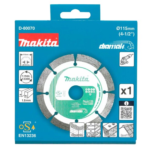 D-80070 Disco de diamante Diamak 115 x 22,23 mm