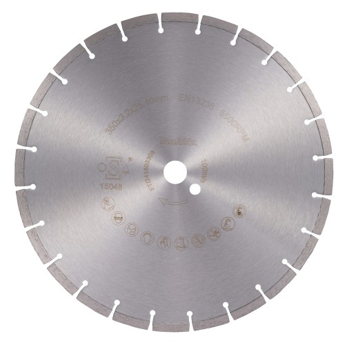 D-80139 Rueda de diamante 350 x 25,40 mm