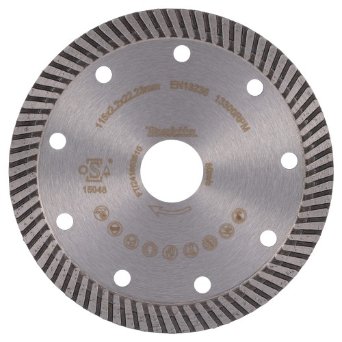 D-80151 Disco de diamante 115 x 22,23 mm, Banda Turbo