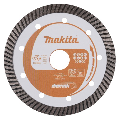 D-80167 Disco de diamante 135 x 22,23 mm, Banda Turbo
