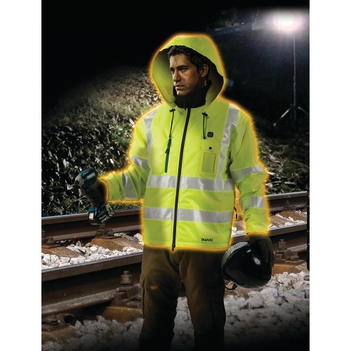 DCJ206ZM Chaqueta calefactable alta visibilidad LXT®