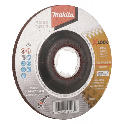 E-00371 Disco de desbaste X-Lock, 115 x 6,0 mm
