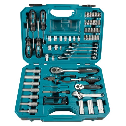 E-08458 Maletín de herramientas manuales, 87 pcs.