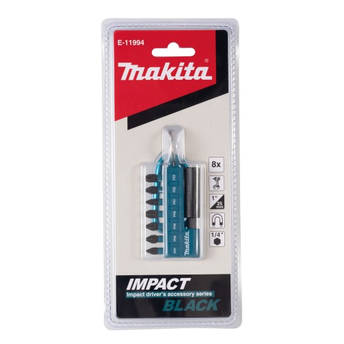 E-11994 Estuche de puntas Impact Black, 8 pcs