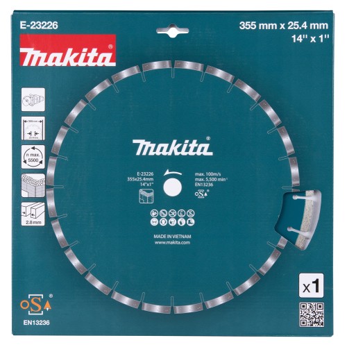 E-23226 Disco de diamante 25,4 x 355 mm