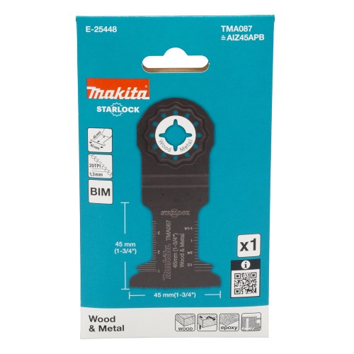 E-25448 Cuchilla Inmers. curva 45X45mm Starlock