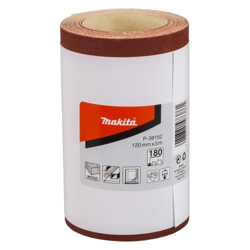 P-38152 Rollo de lija, 120 mm x 5 m, 180G