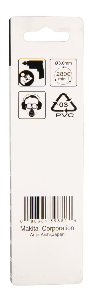 D-38336 Broca de metal HSS-R 3 x 61mm