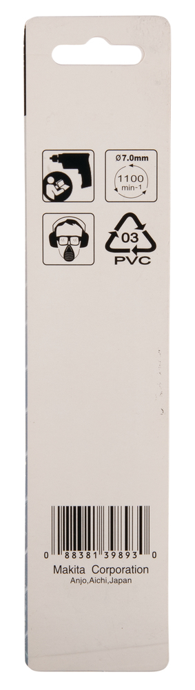 D-38445 Broca para metal, HSS-R, 7,0 x 69 / 109 mm, 1 ud.