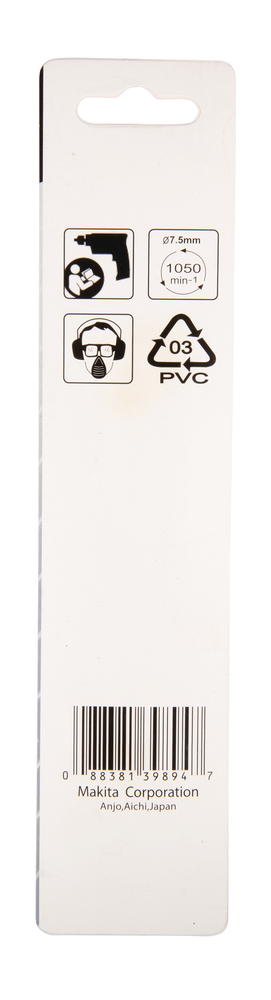 D-38451 Broca para metal, HSS-R, 7,5 x 69 / 109 mm, 1 ud.