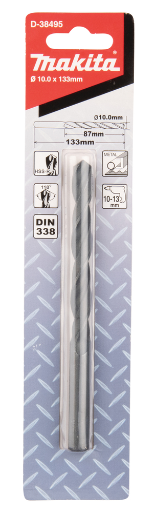 D-38495 Broca de metal HSS-R 10 x 133 mm