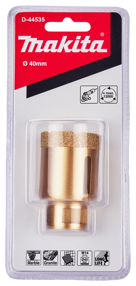 D-44535 Broca de diamante amoladora 40 mm