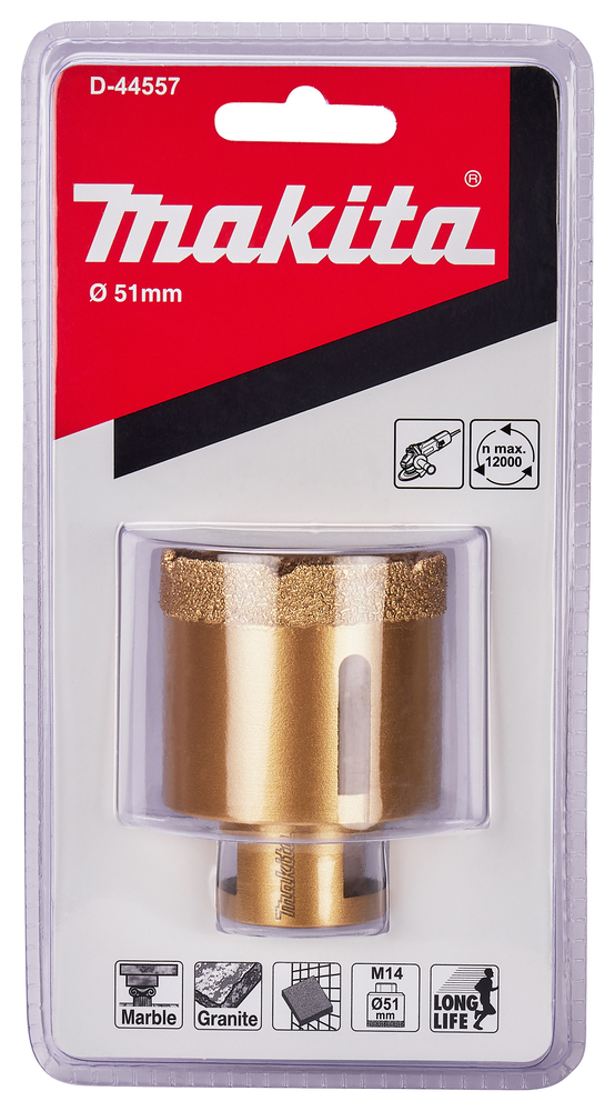 D-44557 Broca de diamante amoladora 51 mm