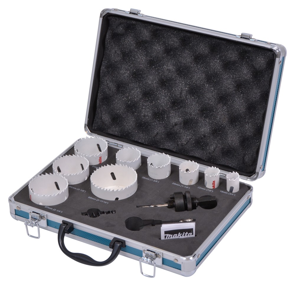 D-47282 Juego de sierras de corona de aluminio BiM para electricistas 12 piezas