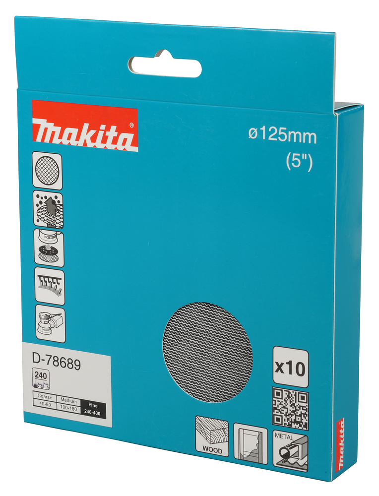 D-78689 Disco de lija, 125 mm, A240