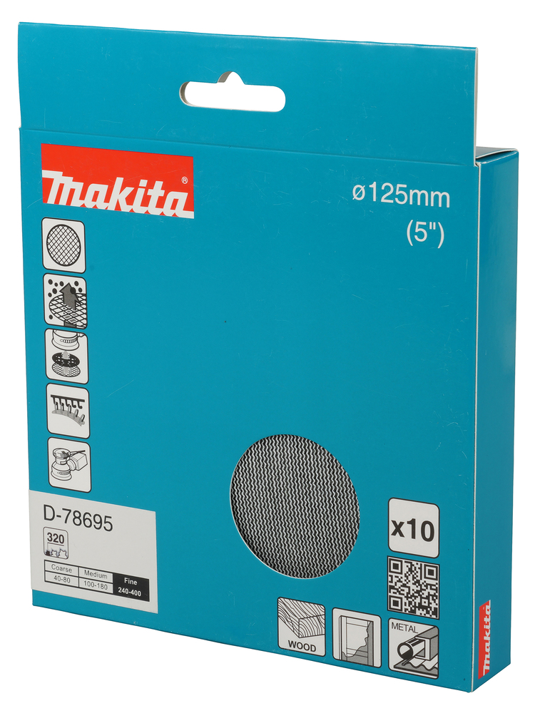 D-78695 Disco de malla abrasiva Ø125 mm, A320