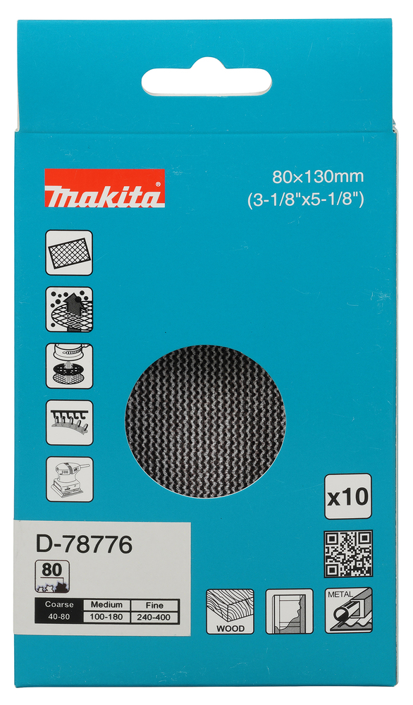 D-78776 Lija malla 80 x 130 A-80 10u