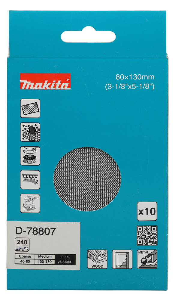 D-78807 Lija malla 80 x 130A-240 10u