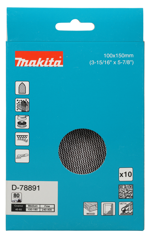 D-78891 Lija Delta Malla 100x150 A-80 10u