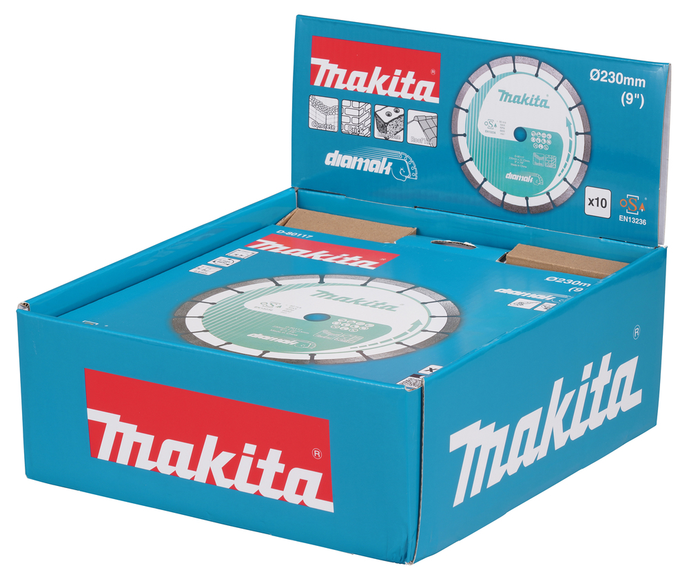 D-80117-10 Disco de diamante Diamak 230 x 22,23 mm 10 pcs