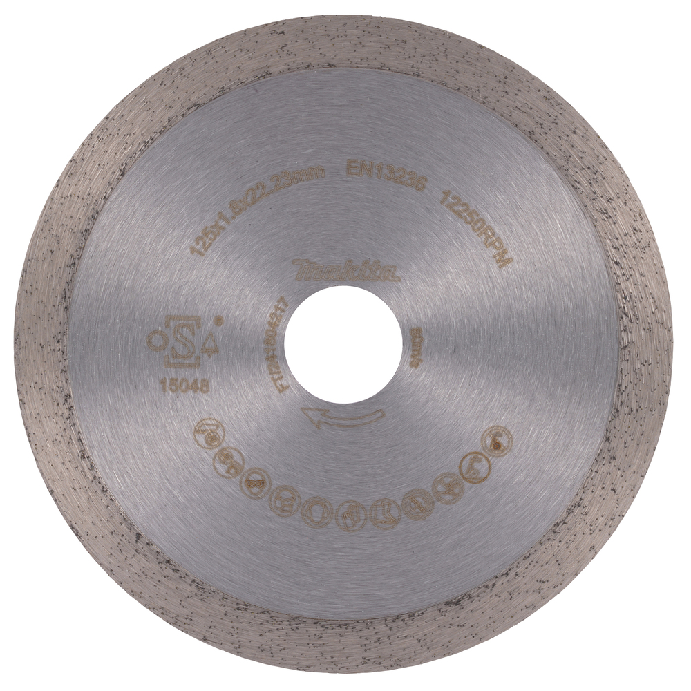 D-80226 Disco de diamante 125 x 22,23 mm, Banda continua