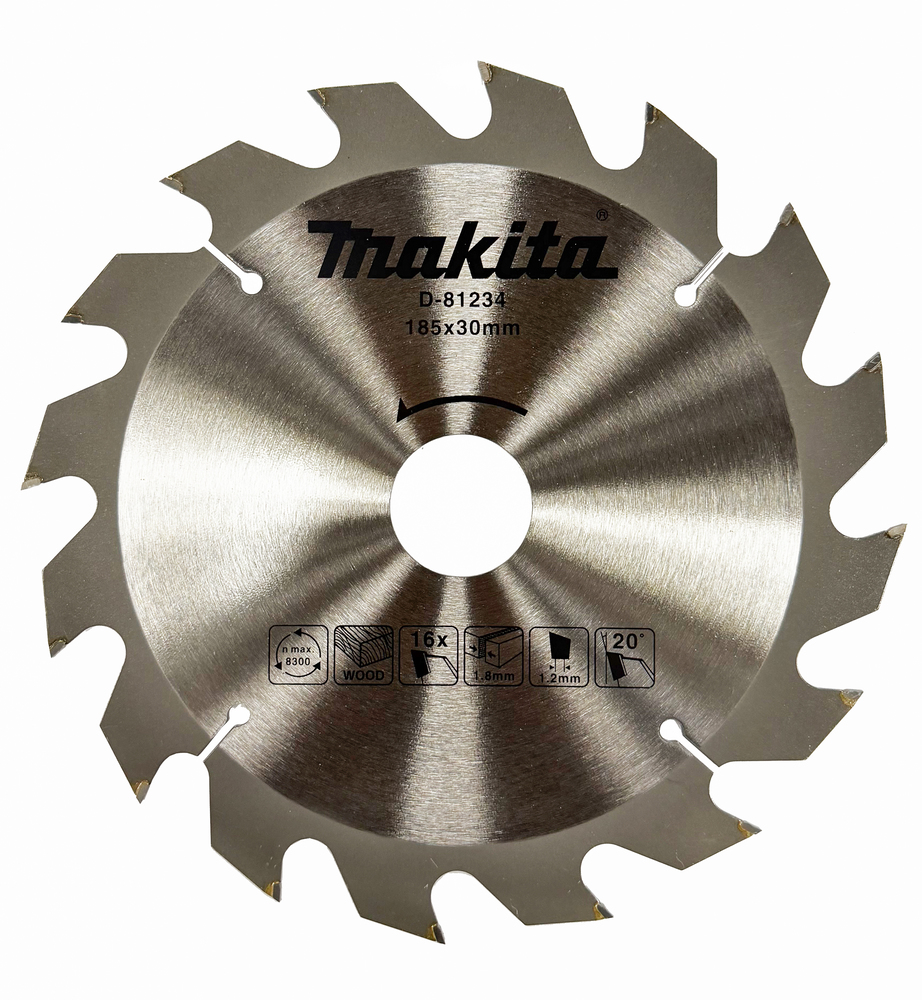 D-81234 Disco sierra circular, Standard T.C.T 185 x 30 mm, 160 D